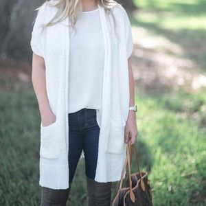 Lou & Grey Open Front Dolman Sleeve Cardigan